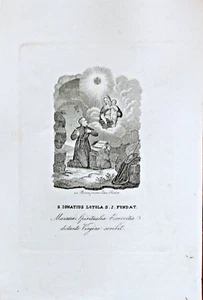 IGNAZIO DI LOYOLA. Incisione. Banzo, 1850 ca. - Picture 1 of 1