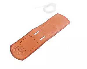 WH/LW leather tab for belt - brown - repro - Bild 1 von 1