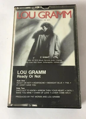 Lou Gramm Cassette Ready Or Not Foreigner Rock 1987  - Image 1 of 3