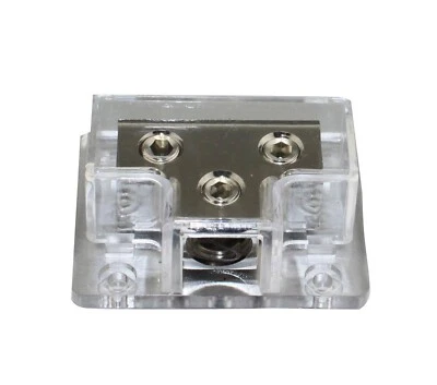 Power Distribution Block 1x0GA In 2x0GA Out Amp Installation Brass PD033-0GA - Image 1 of 2