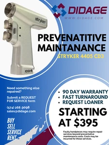 Reparación de piezas de mano Stryker 4405 CD3 (mantenimiento, reparación completa, etc.) - Imagen 1 de 1