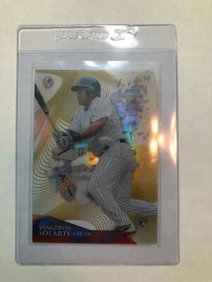 2014 Topps High Tek Yangervis Solarte Gold Diffractor RC 71/99 - Image 1 of 2