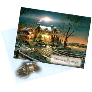 Christmas Blessings Cards Family Traditions Art Collection Season's Greetings - Picture 1 of 6