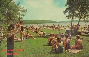 Postkarte Chrom Promised Land State Park Pocono Mountains PA P1019 - Bild 1 von 2