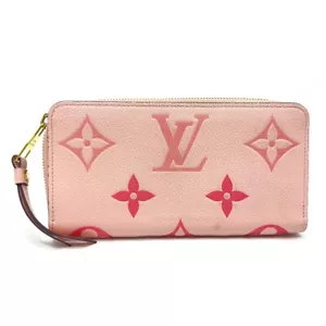 LOUIS VUITTON M80403 Monogram Empreinte By the-Pool Zippy Wallet Pink - Picture 1 of 12