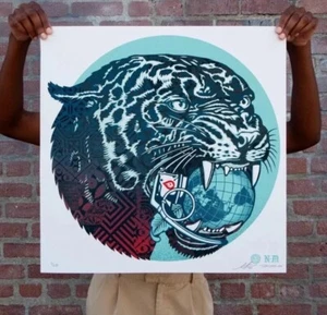 Serigrafía firmada Shepard Fairey Obey 'Climate Clash' (BLANCO) LE 275 - Imagen 1 de 1