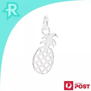 Pineapple Cutout Sterling Silver 925 Pendant Charm - Picture 1 of 6