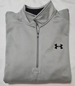 Herren Under Armour Große L Grau Fleece 1/4 Zip Pullover Jacke 1320745 - Bild 1 von 3