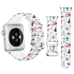 Smart Watch Band Compatible with Apple Watch 38mm 40mm Christmas - Picture 1 of 4