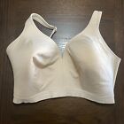 Nwot Cacique Lightly Lined No Wire Bra 38H Light Tan Cotton Blend Back Smoothing