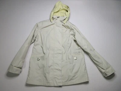 Chaqueta cortavientos con capucha extraíble crema St. John's Bay manga larga para mujer talla M Foto 1 de 4