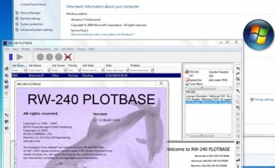 Ricoh RW-240 Wide format Windows 7 Computer with Plotbase Scantool 3.74 Software - Image 1 of 4