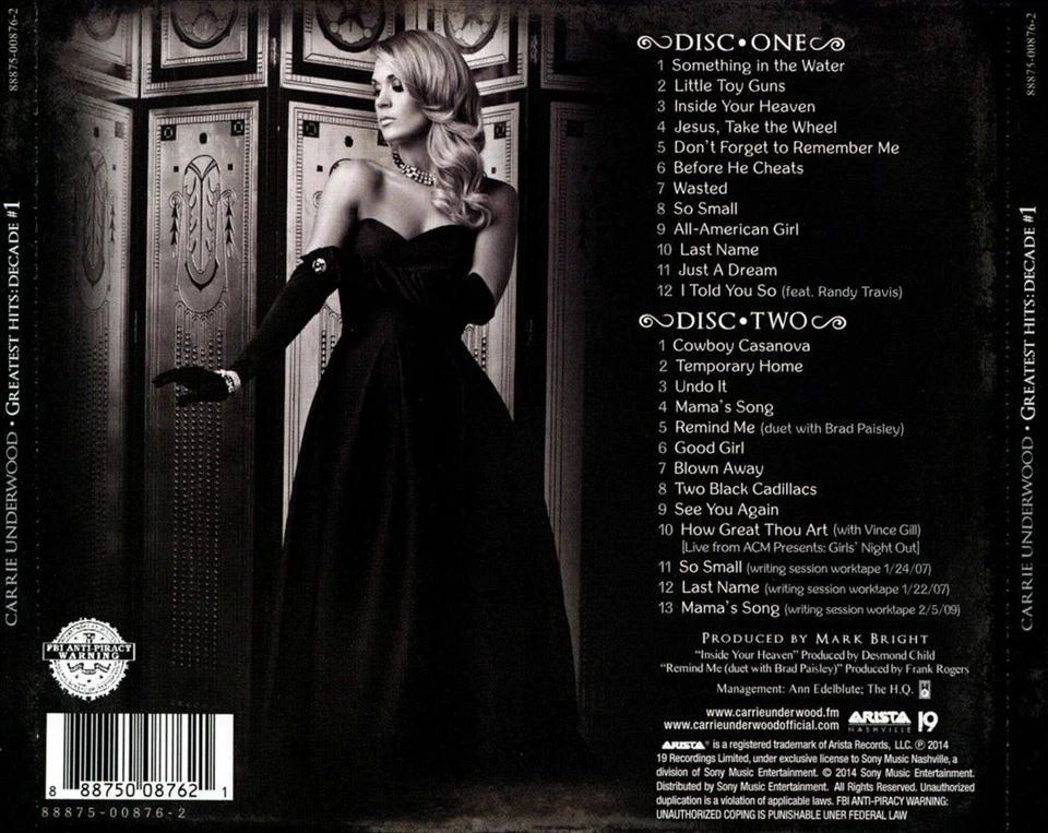 CARRIE UNDERWOOD - GREATEST HITS: DECADE #1 NEW CD - Image 1 of 1