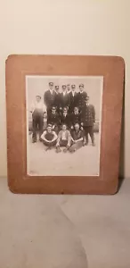 early Boston Elevated Railway Trolley MOTORMAN & BRAKEMAN Photograph B.E.RY rare - Picture 1 of 13