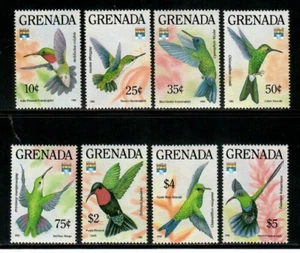 Grenada 1992 - Hummingbirds - Set Of 8 Stamps - Scott #2073-80 - MNH - Picture 1 of 3