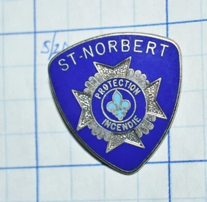 CANADÁ, ST. NORBERT DEPARTAMENTO DE BOMBEROS PROTECCIÓN CONTRA INCENDIOS WINNIPEG MANITOBA PIN DE SOLAPA 1 - Imagen 1 de 2