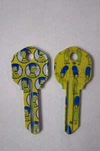 The Simpsons Marge Kwikset KW1 house key blank qty 2. - Picture 1 of 1