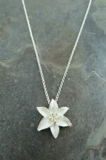 Silver Plated Lily Pendant
