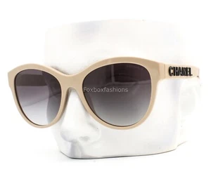 Chanel Sunglasses ch5458A 1520/S6 Taupe Beige Brown w/case Alternative Fit NWT - Picture 1 of 10