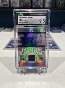 TOM BRADY jersey 2005 Upper Deck Reflections FABRICS CSG 9.5 INVEST GOAT HOF