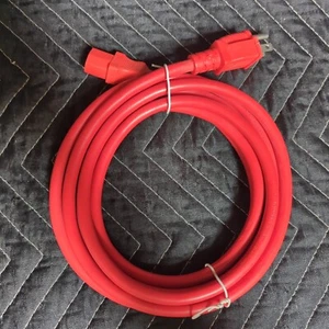 ⚡️C2G Premium Power Cord 10ft C13 to 5-15P 125V 15A 14AWG - Red [NOT CHEAP MADE] - Picture 1 of 4