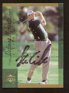 Stewart Cink #133 Defining Moments signed autograph auto 2001 Upper Deck Golf