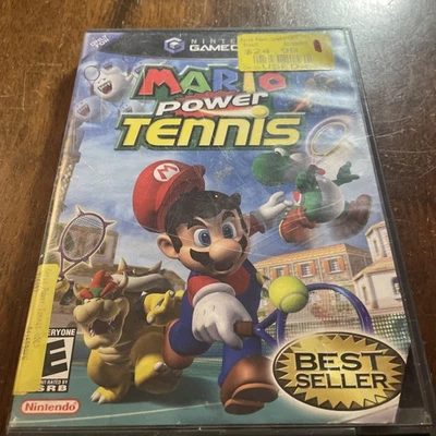 SCRATCHED!! Mario Power Tennis (Nintendo Gamecube, 2004) GC CIB Complete Manual - Image 1 of 4