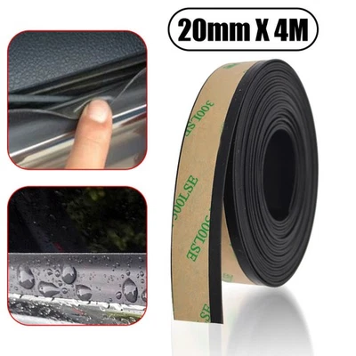 4M Car Weatherstrip Window Windshield Seal Strip Sunroof Edge Glass Molding Trim - Image 1 of 4