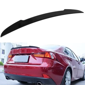 For 2014-2018 2019 2020 LEXUS IS300 IS350 Gloss Black Trunk Spoiler Wing - Picture 1 of 9