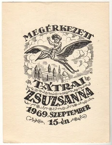 ANONYM: Geburtsanzeige für Zsuzsanna Tatrai, 1969 - Bild 1 von 1