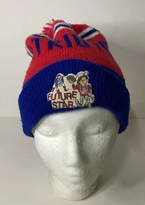 Vintage NFL New England Patriots Future Star Kids Knit Winter Hat Pom Pom - Picture 1 of 10