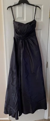 Vestido de Dama de Honor Bill Levkoff Mujer Negro Formal Talla 4 Foto 1 de 4