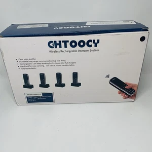 Chtoochy Handheld Wireless Rechargeable Intercom System 4 New C668-P4 - Picture 1 of 3