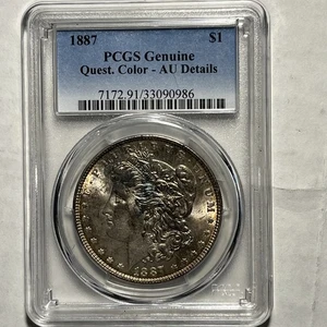 PCGS 1887-P Morgan vz Details Silber Dollar über Stempelglanz Philadelphia - Bild 1 von 5