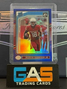2024 Panini Donruss Optic Marvin Harrison Jr. Rated Rookie Blue /199 #276 SP RC - Picture 1 of 2