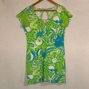 Lilly Pulitzer Daniella Roar Of The Jungle Short Sleeve Dress Small - Picture 1 of 5