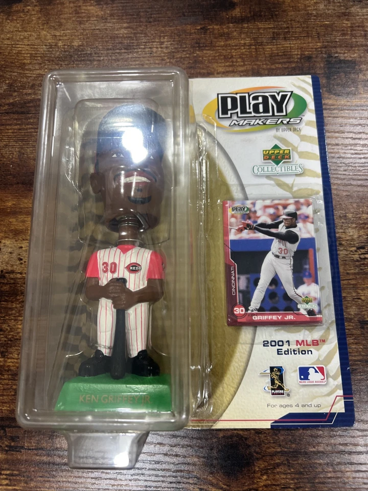 Ken Griffesy Jr Cincinnati Reds MLB 2001 Bobblehead RARO Play Makers Upper Deck - Imagem 1 de 1