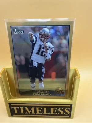 2009 Topps Tom Brady Walmart Exclusive Factory Set Chrome Gold Refractor #W2 - Image 1 of 3