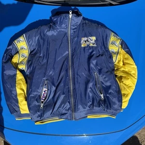 Vtg 90s USA REVERSIBLE Michigan Wolverines Puffer Jacket Mens XL - Picture 1 of 17