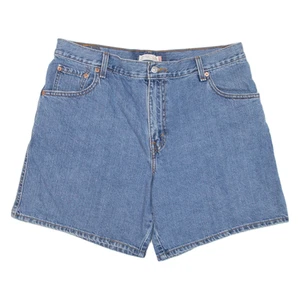 LEVI'S Womens Jorts Shorts Blue UK 16 W34 - Picture 1 of 6