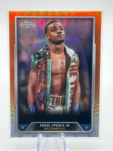 ERROL SPENCE JR. 2024 Topps Chrome Boxing 25/25 Bookend Orange Refractor #38 - Picture 1 of 2