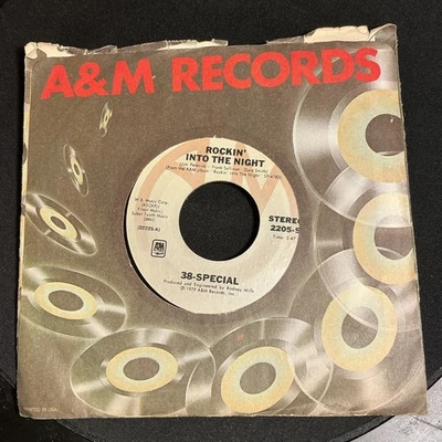 38 Special 45RPM “Rockin’ Into the Night” 1979 70s Classic Rock 7” Vinyl Foto 1 de 3