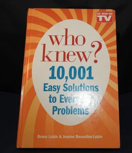 2013 Hardcover book As seen on TV Who Knew? solutions to everyday problems - Picture 1 of 5