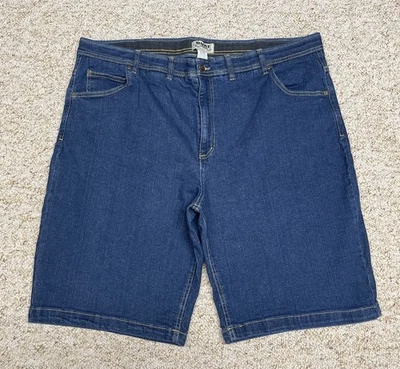 Duke Haband Jean Shorts Men's Size 44 Relaxed Fit Stretch Denim Blue - Image 1 of 4