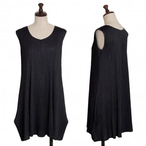 PLEATS PLEASE Crew Neck Flared Tunic Size 3(K-122631) - Picture 1 of 12