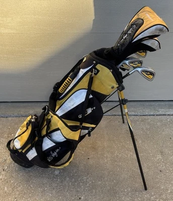 Walter Hagen Jr. Series 3 Left Hand Golf Set w/Carry Bag & Stand 6 Clubs See Pic - Image 1 of 4