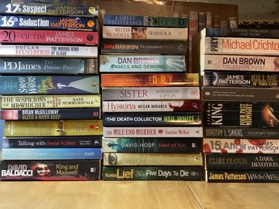 Paperback Books Joblot  / Bundle X34 All Crime, Murder, Mystery, Thriller Etc - Image 1 of 4