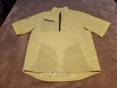 NUEVO Callaway Weather Series Hombre Pullover Cortavientos MEDIANO Amarillo 1/2 Cremallera Foto 1 de 4