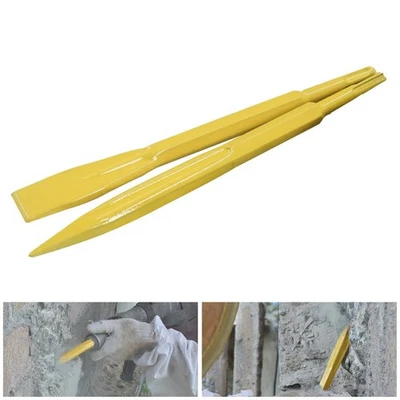 Meißel-Bit Meißel Flachmeißel Beton 24mm Flacher Kopf Größe 40CR Stahl - Bild 1 von 4