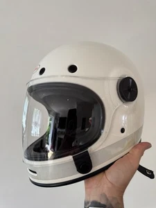 BELL BULLITT OLD SCHOOL Style CAFE RACER MOTORCYCLE Crash Helmet MEDIUM 57-58cm - Picture 1 of 24